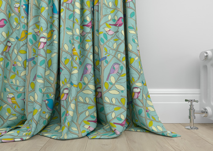 Tweety, Duckegg - Made to Measure Curtains - Image 6